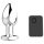 Sunfo - vibrador anal recargable y con radio (plateado)