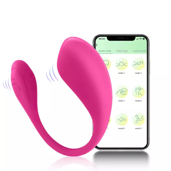 Sunfo - Huevo vibrador controlado por app (rosa)