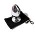 Sunfo - Plug anal metálico con piedra en forma de corazón (plata-rosa)
