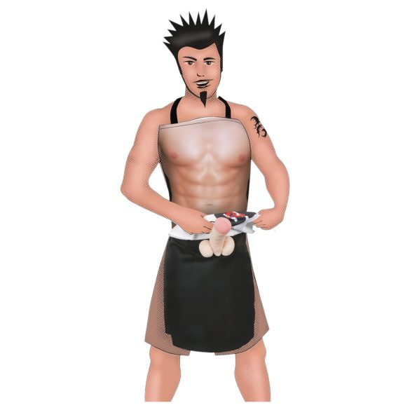 CHEFCOCK - Delantal erótico hombre - divertido - talla única