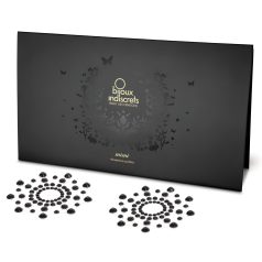 Pegatinas de pezón con diamantes negros