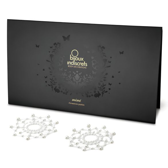 Pegatina pezón diamantes brillantes (nácar)