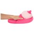 Pantuflas peluche rosa - forma de pecho