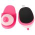 Pantuflas peluche rosa - forma de pecho