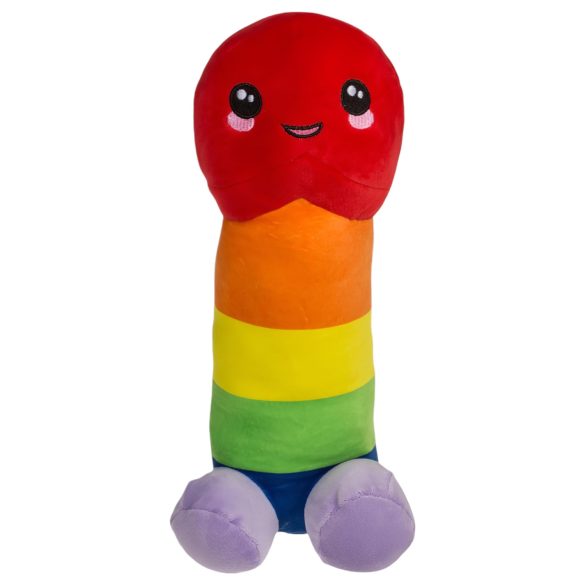 Pene de peluche - 30 cm (arcoíris)