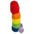 Polla de peluche arcoíris - 30 cm