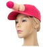 Gorra de béisbol con diseño divertido (rosa)