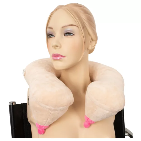 Cicis - Almohada cervical erótica con forma de pecho - espuma - color natural