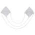 Cottelli - Pegatinas para pezones con cadena (plata)