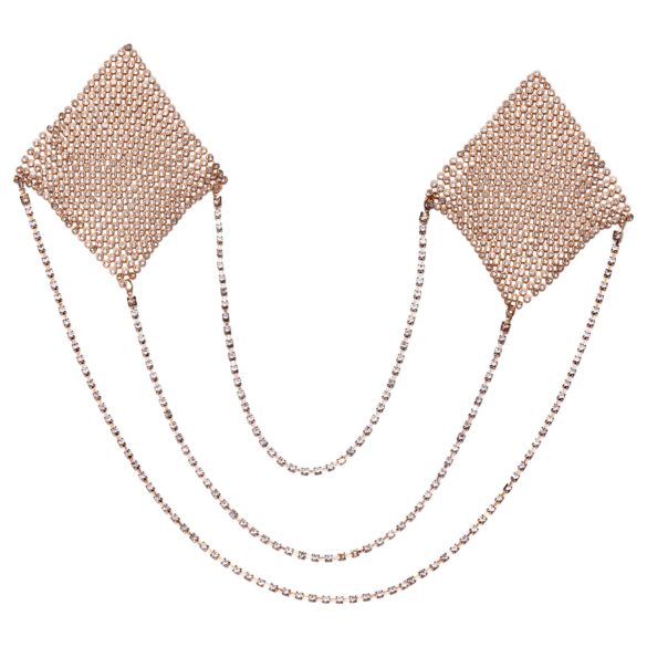 Cottelli - adhesivo para pezones con cadena - color oro