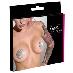Cottelli - pegatina para pezones con piedras (plata)