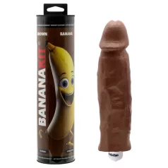 Bananakit - juego para copiar el pene con vibrador (marrón)