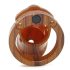 CB-6000 - Lujoso jaula para pene con candado (madera)