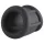 Pulselock Cocktura - anilllo para pene de silicona acanalado (negro) - 30 mm