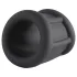 Pulselock Cocktura - anilllo para pene de silicona acanalado (negro) - 30 mm