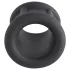 Pulselock Cocktura - anilllo para pene de silicona acanalado (negro) - 30 mm