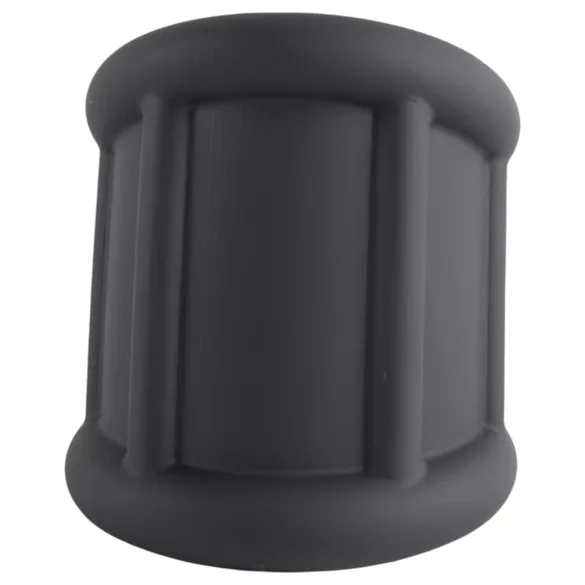 Pulselock Cocktura - anilllo para pene de silicona acanalado (negro) - 30 mm