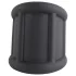 Pulselock Cocktura - anilllo para pene de silicona acanalado (negro) - 30 mm