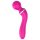 Lonely 2in1 - masajeador y vibrador punto G con 3 accesorios (rosa)