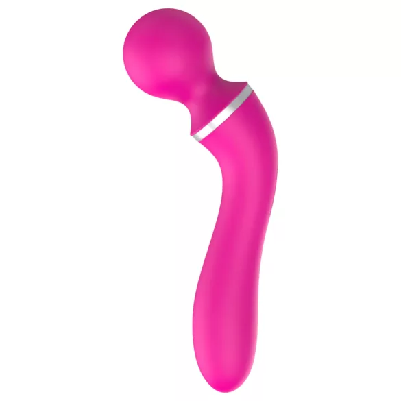 Lonely 2in1 - vibrador punto G y masajeador - 3 cabezales - silicona rosa