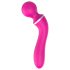 Lonely 2in1 - masajeador y vibrador punto G con 3 accesorios (rosa)