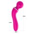 Lonely 2in1 - masajeador y vibrador punto G con 3 accesorios (rosa)