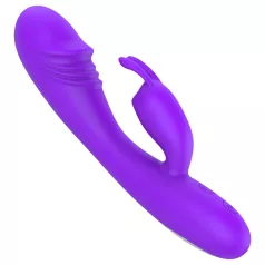   Lonely - vibrador punto G con estimulador de clítoris - recargable - lila