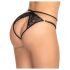 Mapalé - tanga negra con diseño y tiras abiertas
