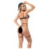 Conjunto de lencería Mapalé con tirantes (negro) - L/XL