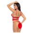 Mapalé - Conjunto rojo de sujetador en 3 piezas