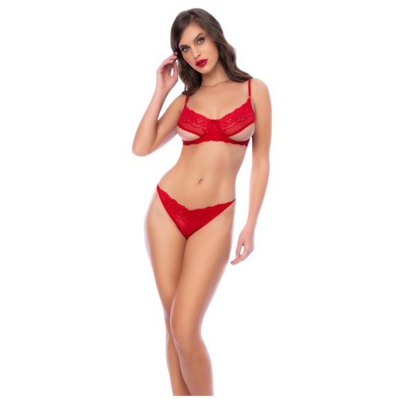 Mapalé - set de sujetador abierto (rojo)
