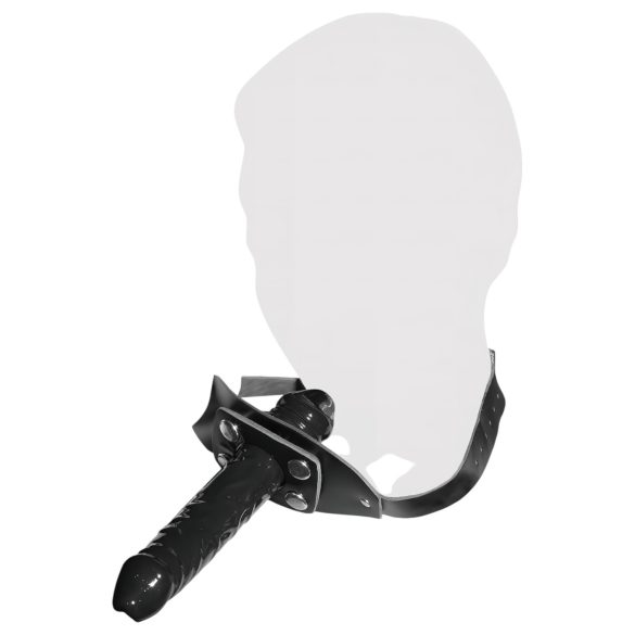 ZADO - mordaza con forma de pene - silicona negra