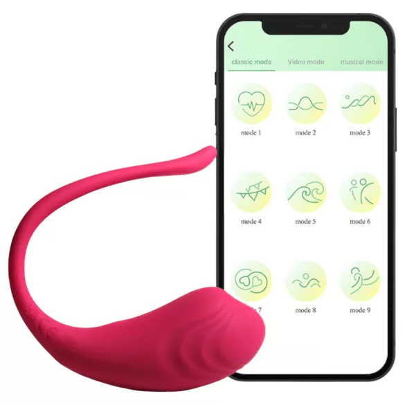 Funny Me - huevo vibrador recargable inteligente - silicona rosa