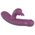 Conejito Vibrador Recargable con Eje de Empuje (lila)