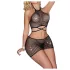 JSY 006 - minivestido brillante (negro)