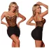 JSY 024 - conjunto de vestido sexy (leopardo‑negro)