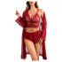 JSY 058 - conjunto de lencería erótica - rojo (L-XL)