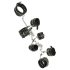 ZADO - Set completo de esposas de cuero (negro)