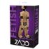 ZADO - juego completo de esposas de cuero (negro)