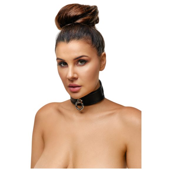 ZADO - collar de cuero - negro