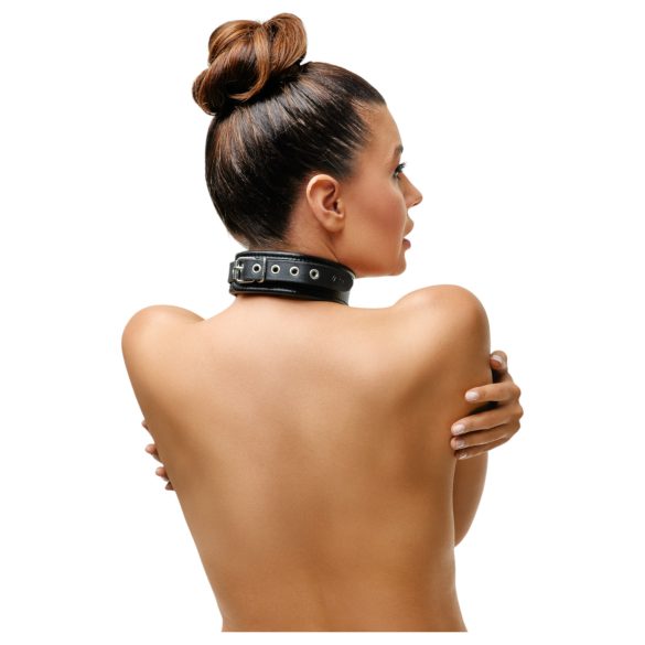 ZADO - collar de cuero - negro