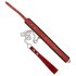 ZADO - collar y correa de cuero (rojo)