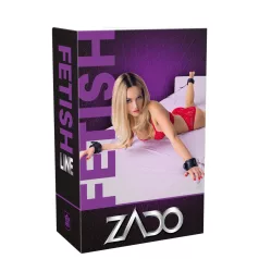 ZADO - set de ataduras para cama - cuero negro