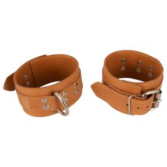 ZADO - esposas de cuero para muñecas (marrón)