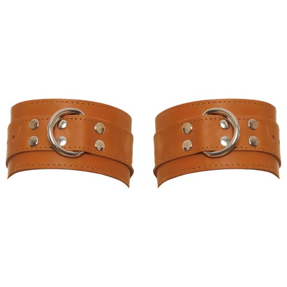 ZADO - esposas de cuero (marrón)