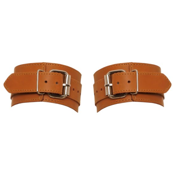 ZADO - esposas de cuero (marrón)