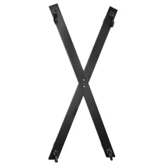   ZADO - Cruz de San Andrés para pared - set de inmovilización - negro