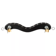   ZADO - cepo para testículos con revestimiento de cuero (negro)