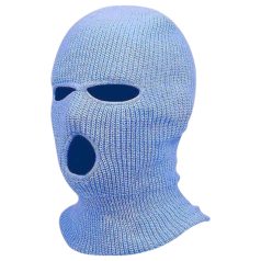   Balaclava - máscara erótica de punto con 3 aberturas - azul