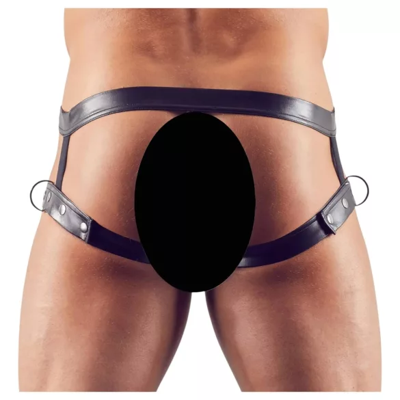 Svenjoyment - arnés con anillo para pene - negro - talla M/L